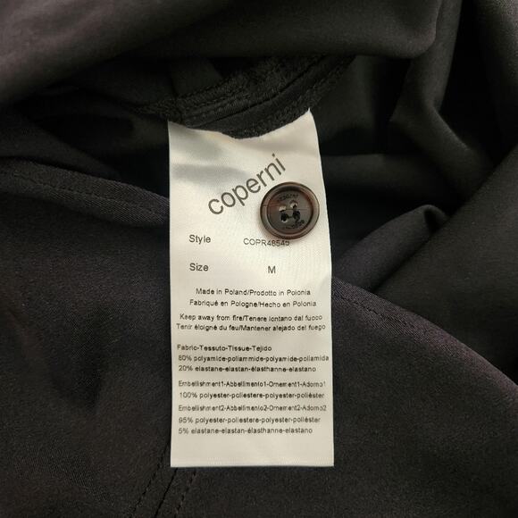 Coperni Rose Detail Bustier Mini Dress in Black Size Medium NWT Sold Out Revolve - Picture 13 of 15